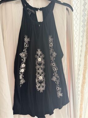 INC Sleeveless Black Top